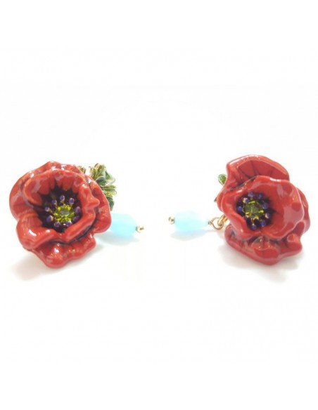 Poppy-Drop Earrings