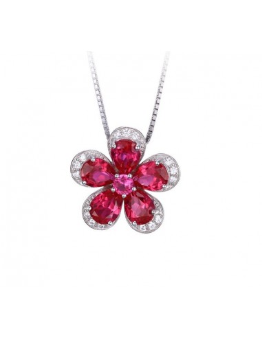 Ruby Pendant 925 Sterling Silver with...