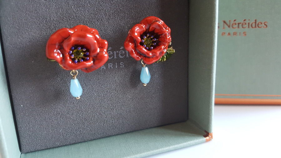 Poppy-Drop Earrings