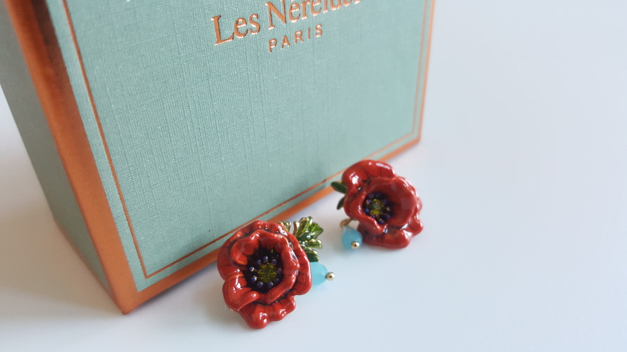 Poppy-Drop Earrings