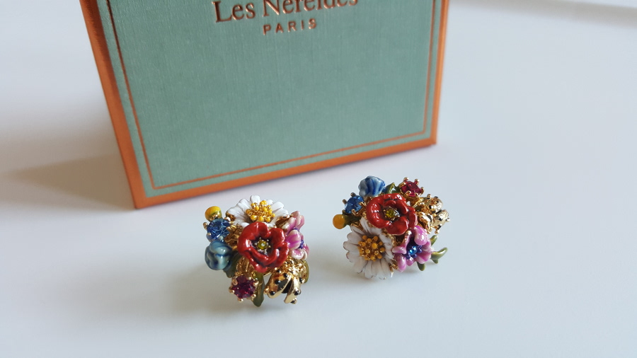 flowers bouquet earrings