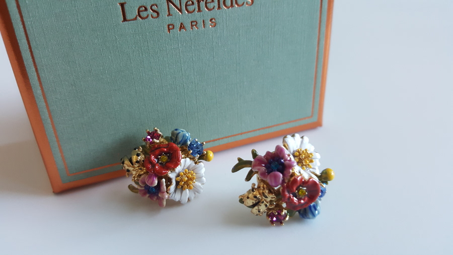 flowers bouquet earrings