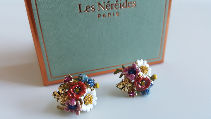 flowers bouquet earrings