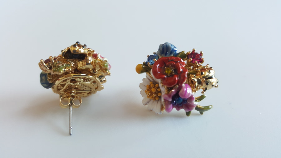 flowers bouquet earrings